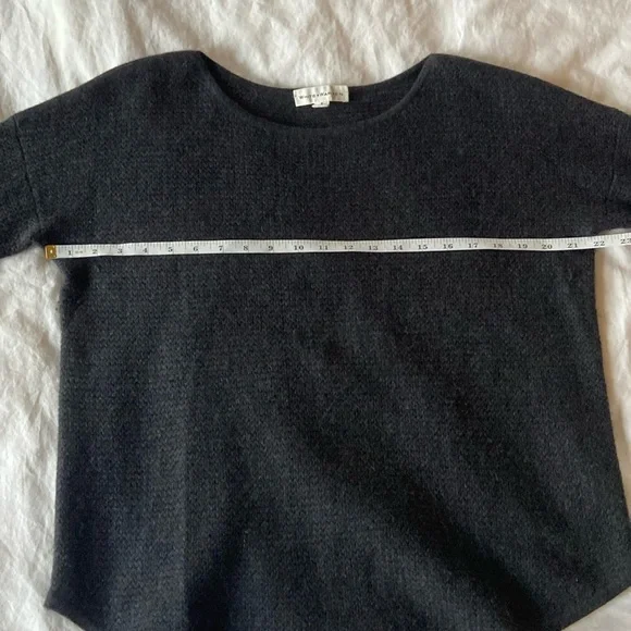 White + Warren Cashmere Waffle Knit Sweater, S - Picture 4 of 6